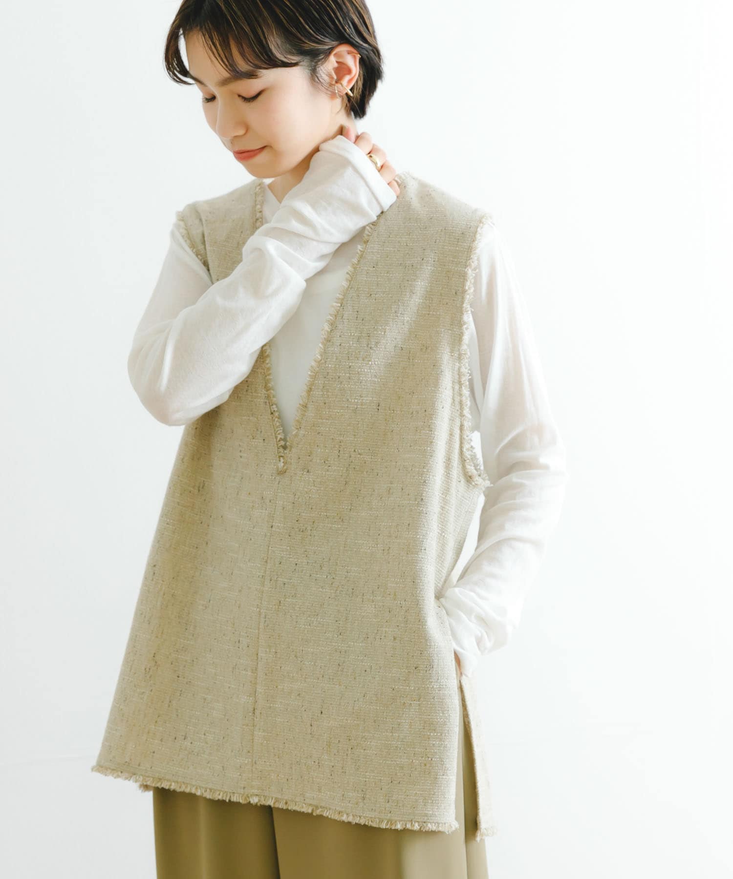 VanvesCottonツイードジレ[UR35-23O004]｜URBAN RESEARCH公式ファッション通販