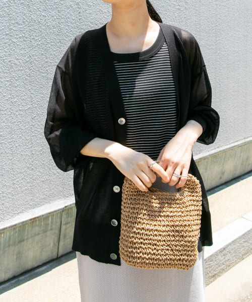 『一部WEB限定カラー』『洗濯可』FORK&SPOON　LEVITA V-NECK カーディガン