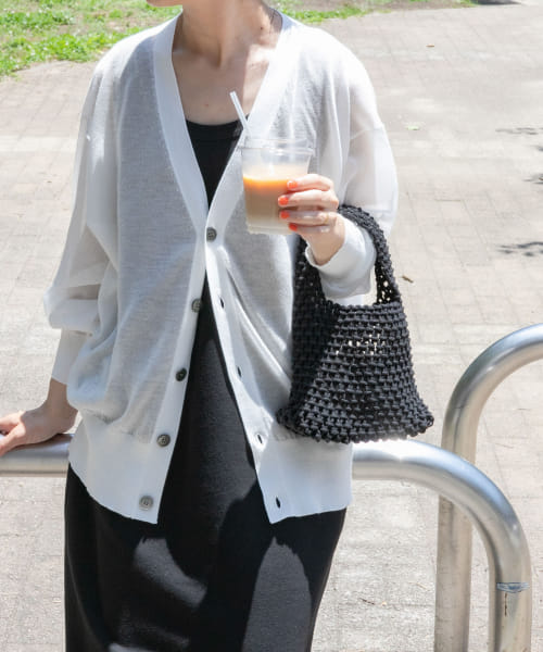 『一部WEB限定カラー』『洗濯可』FORK&SPOON　LEVITA V-NECK カーディガン