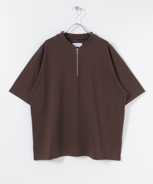 MANUAL ALPHABET　HALF ZIP MALIBU T-SHIRTS