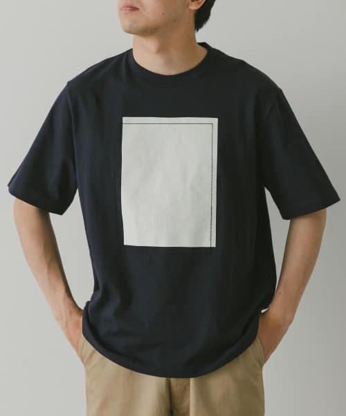 STILL BY HAND　刺繍プリントTシャツ