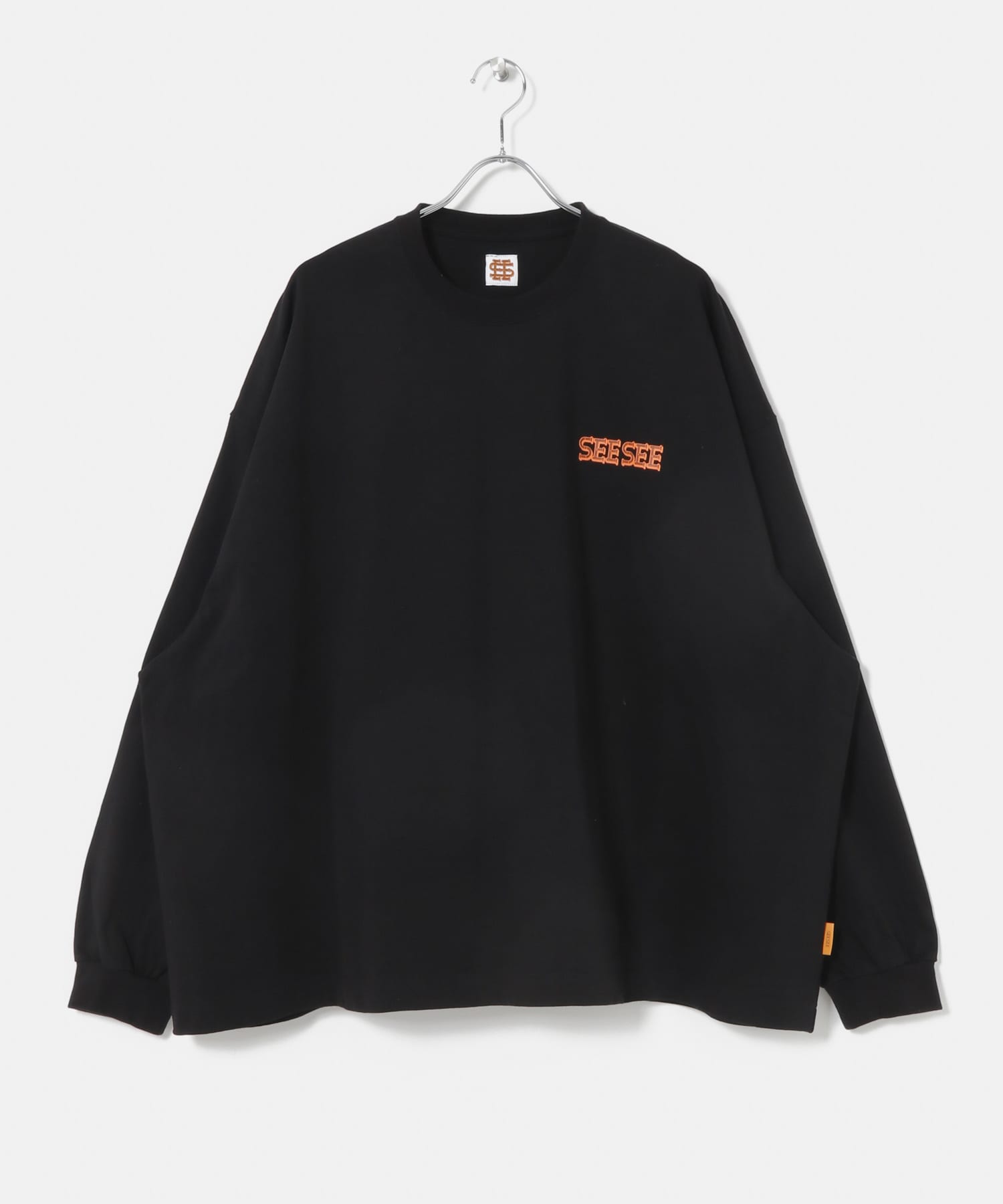 SEESEE SUPER BIG LONG-SLEEVE 鹿の子T-SHIRTS-