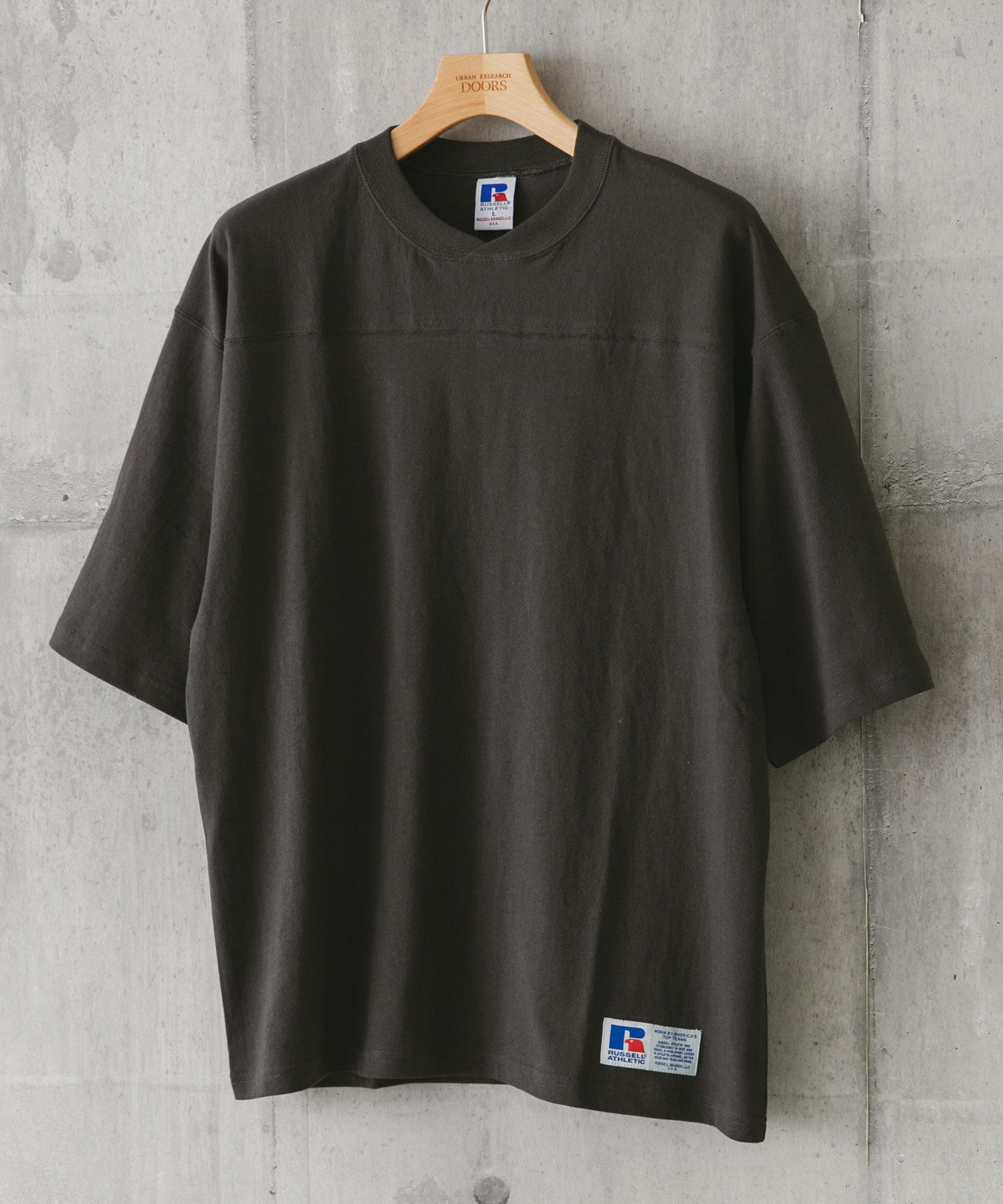 【BLUE GREEN】『別注』RUSSELL ATHLETIC*DOORS FOOTBALL H/S T-SHIRTS