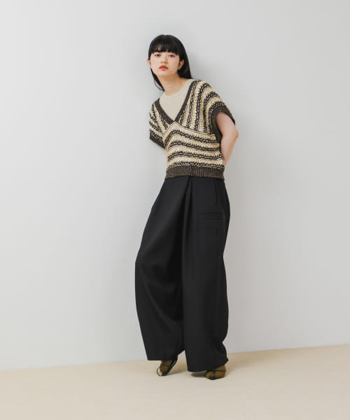 PIPING WRAP PANTS