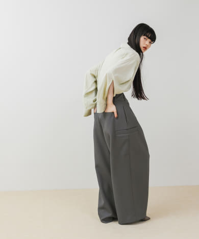 PIPING WRAP PANTS