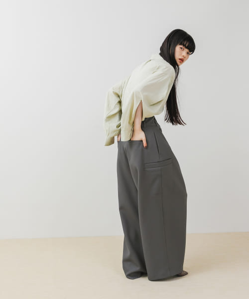 PIPING WRAP PANTS