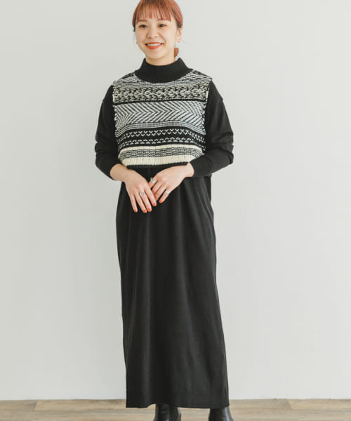 [ITEMS][ガラベストセットニットワンピース]