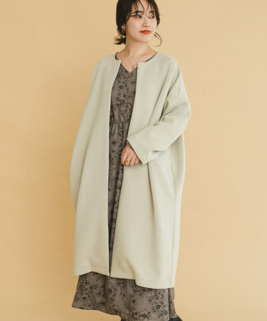 【新品】URBAN RESEARCH ノーカラーダンボールミディコート