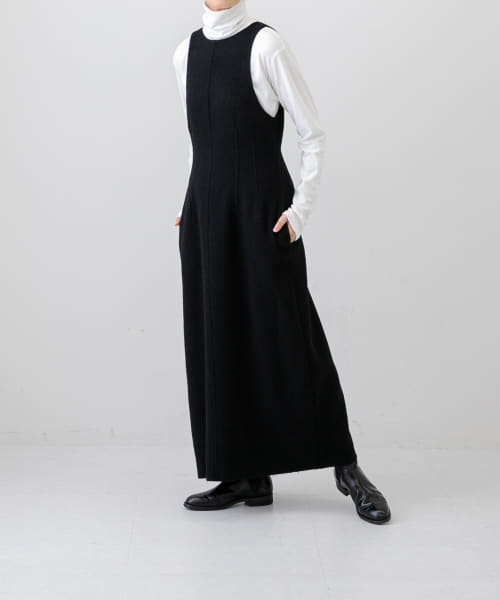 YLEVE　WOOL TWEED REVERSIBLE ONE-PIECE