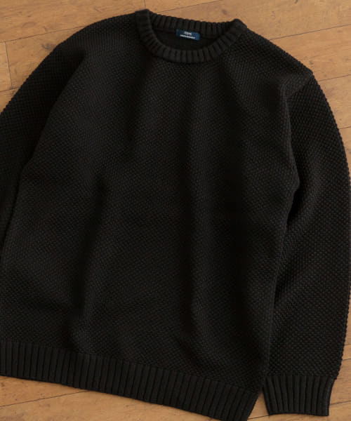 [ITEMS][マシンウォッシャブル クルーネックカノコニット]