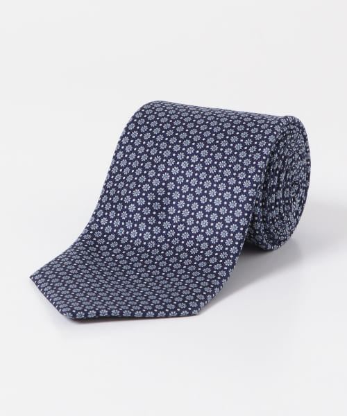 LIFE STYLE TAILOR　DAVID EVANS シルクプリントタイ1