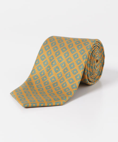 LIFE STYLE TAILOR　DAVID EVANS シルクプリントタイ1