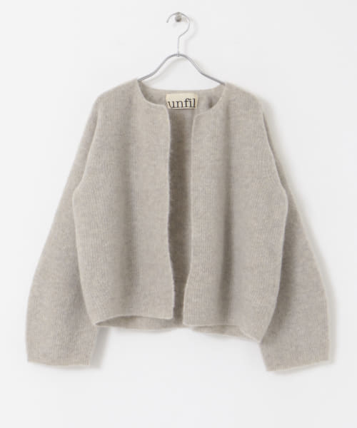unfil　superkid mohair short cardigan