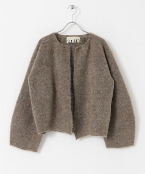 unfil　superkid mohair short cardigan