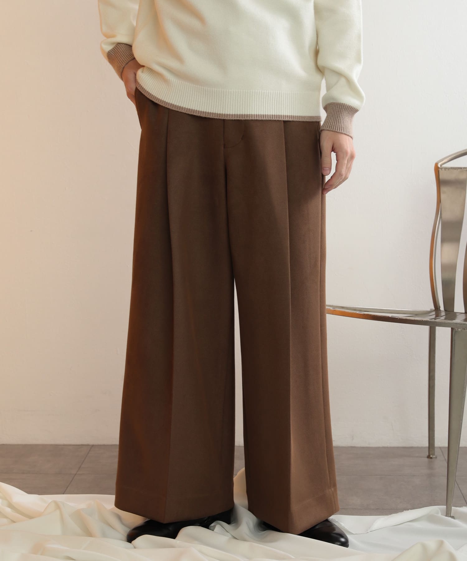セットアップ対応』 ツイルスエードタッチボリュームワイドパンツ[AA37-14A110]｜URBAN RESEARCH公式ファッション通販