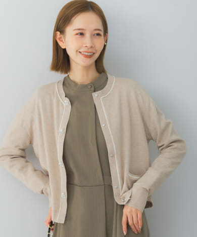 高品質 MARILYN MOON パールボタンカーディガン[4234-014-RL36]｜URBAN トップス