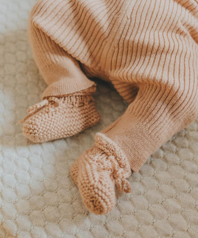 buho　NB KNIT BOOTIES