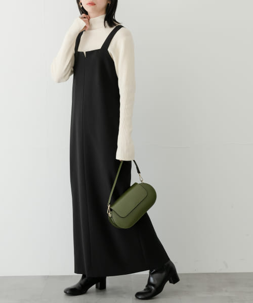 バックオープンサロペットワンピース