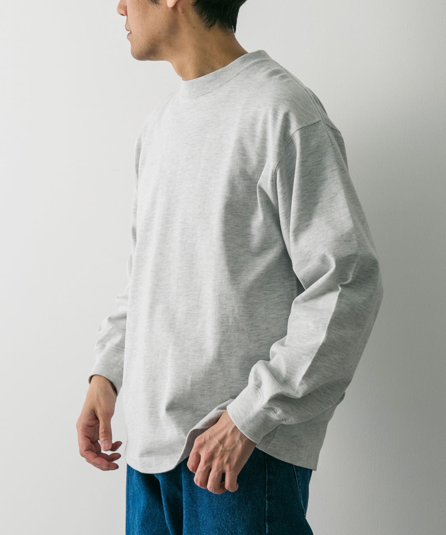 USAコットンロングスリーブTシャツ[DR44-11H403]｜URBAN