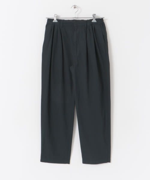 STILL BY HAND　Garment-dye 4 tuck pants