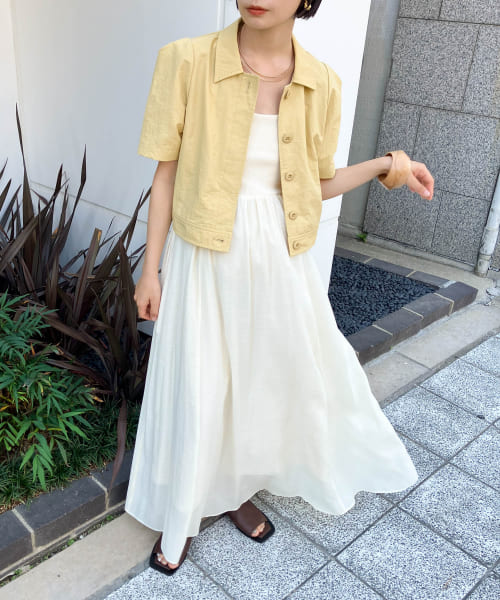 [KBF][『2サイズ展開』カップインギャザーキャミワンピース]