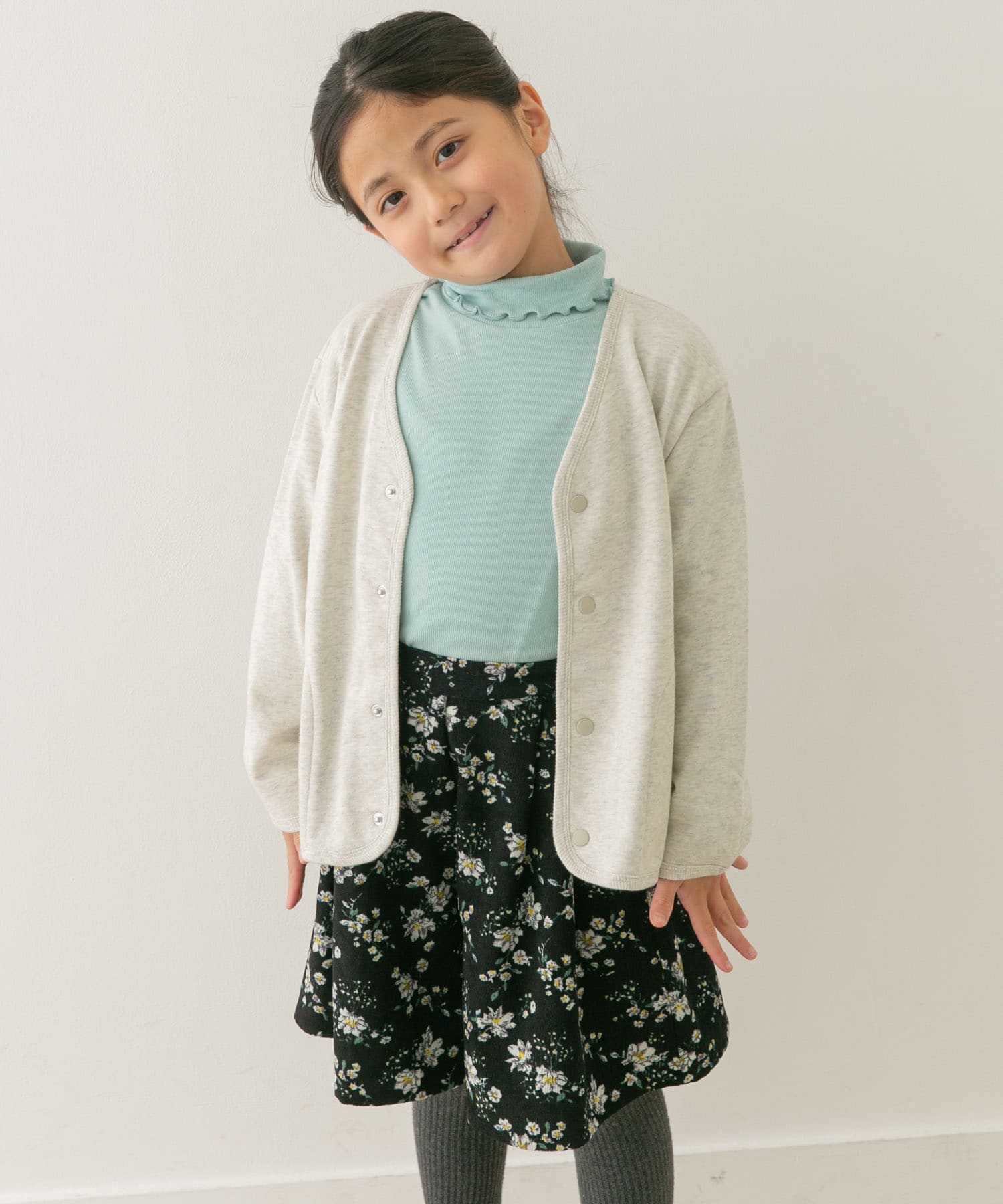 裏毛Vネックカーディガン(KIDS)[DR47-31B305]｜URBAN RESEARCH