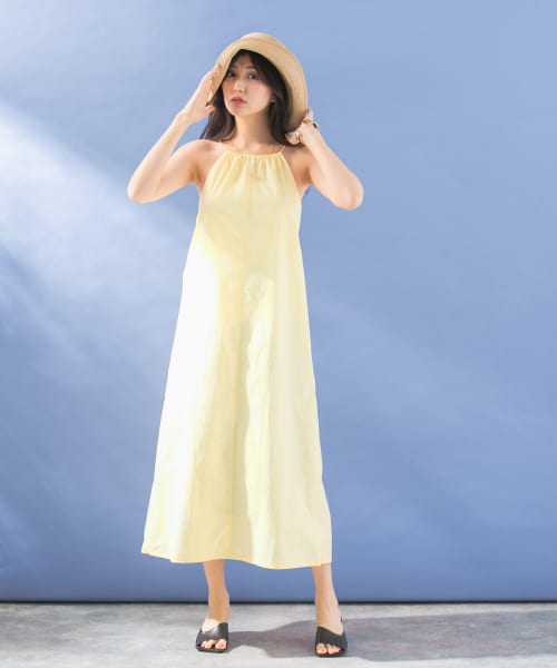 [ROSSO][le　HALTER-NECK DRAWSTRING ONE-PIECE]
