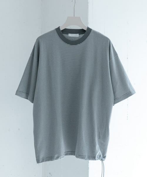 [SENSE OF PLACE][『ユニセックス』ドローコードツキアソートTシャツ(5分袖)]