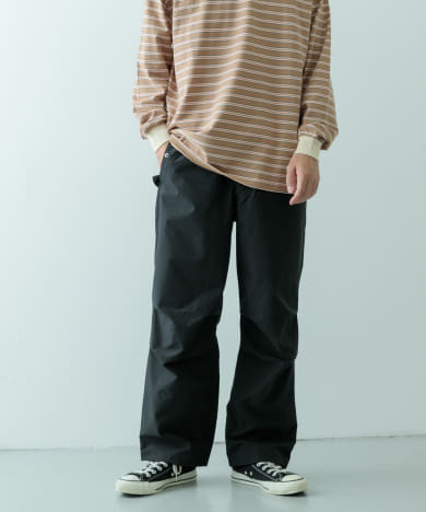 『セットアップ対応』撥水×ストレッチ パラシュートパンツ