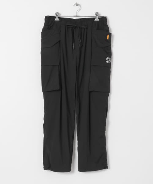 SEE SEE　WIDE NYLON CARGO PANTS w/DRAWSTRINGS