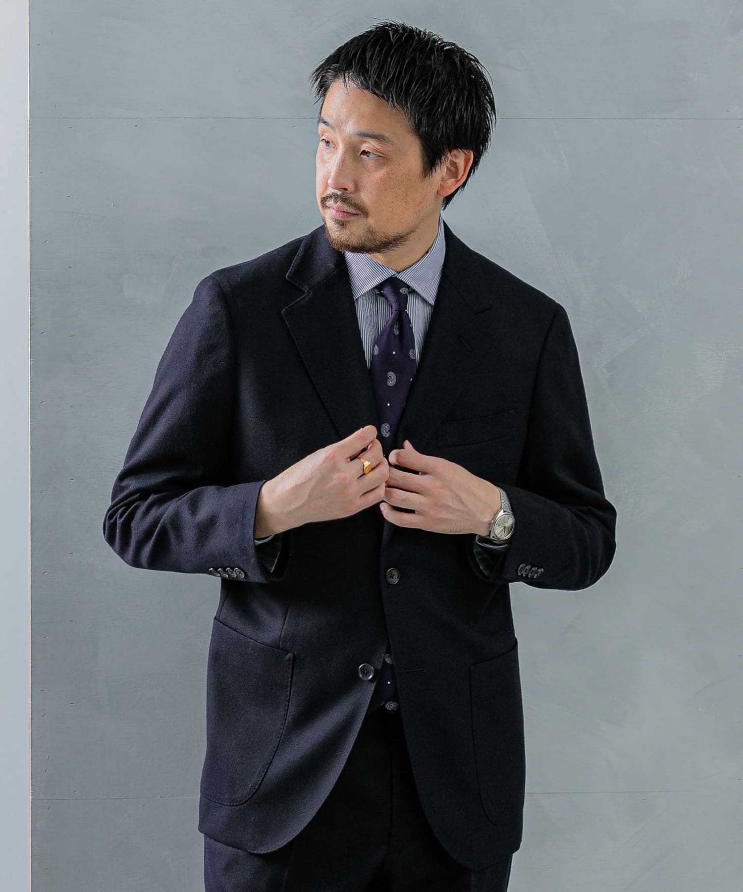 【2024 新作】 LIFE STYLE TAILOR フラノジャケット[DT47-18L501]｜URBAN ジャケット・アウター