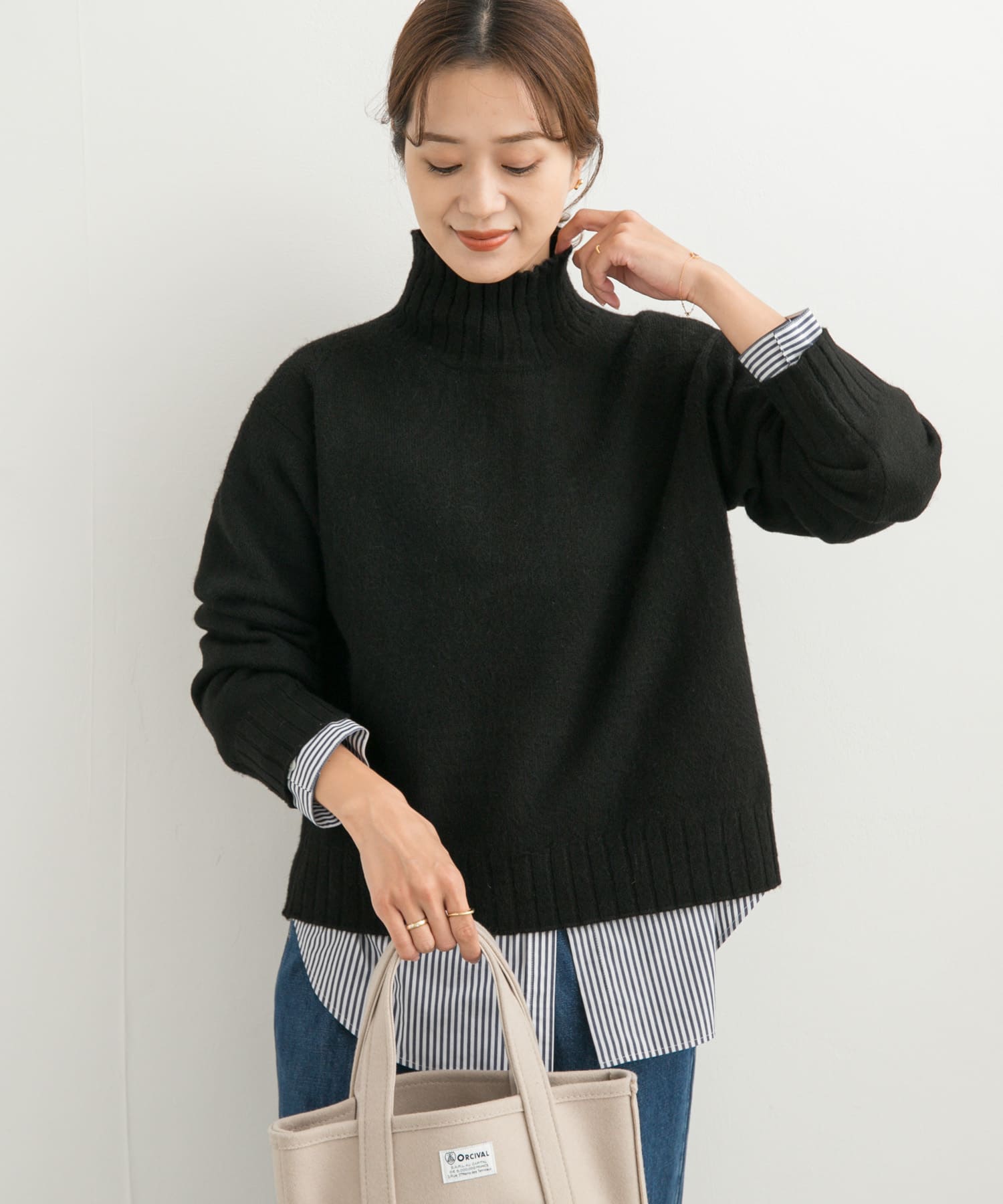 URBAN RESEARCH（アーバンリサーチ）の「タートルスクエアニット（ニット/セーター）」 - WEAR