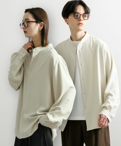 『ユニセックス』アムンゼンバンドカラーシャツ