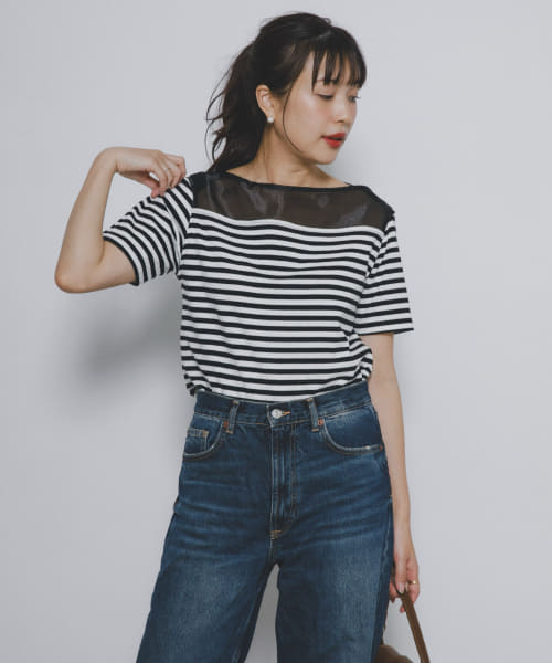 F by ROSSO　シアードッキングカットソー