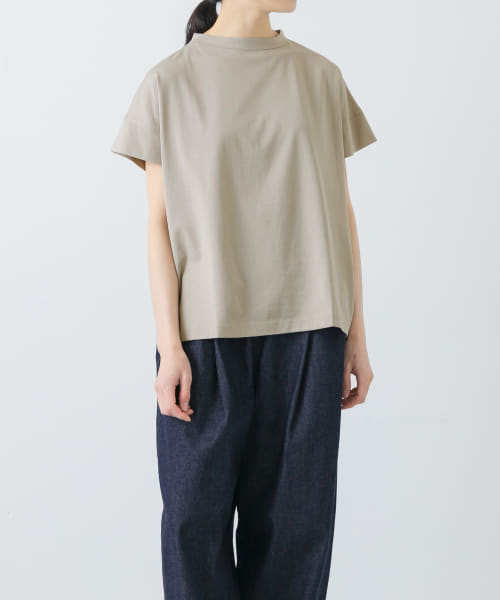handvaerk　BOTTLE NECK SHORT-SLEEVE T-SHIRTS
