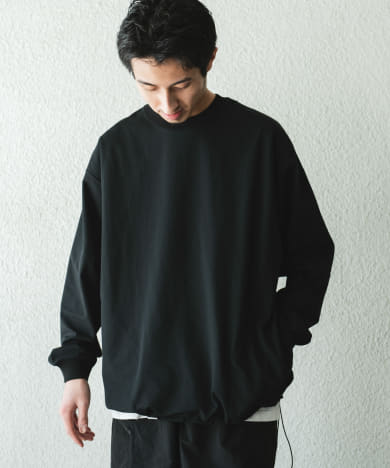 『吸水速乾/イージーケア/接触冷感』クイックドライ ワッフルメッシュロングスリーブTシャツ
