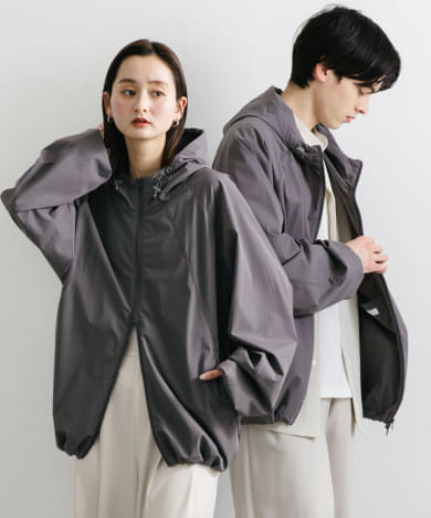 『ユニセックス』ライトフーディージップパーカー
