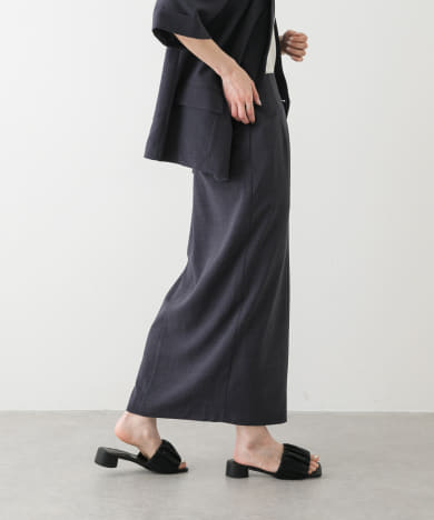 『UR TECH DRYLUXE』リネンライクスリットタイトスカート