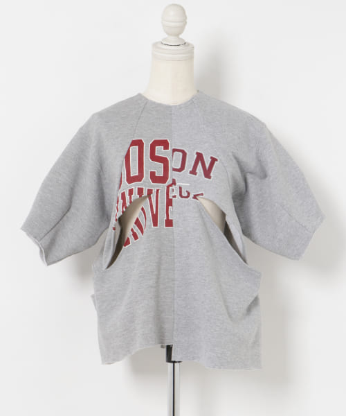 77circa　v-shape cutback sweat top