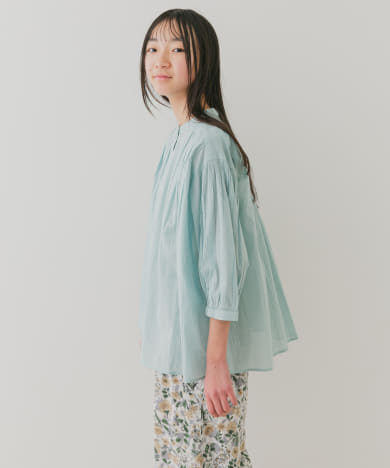 『WEB/一部店舗限定』『親子リンク』コットンボイルギャザーブラウス(KIDS)