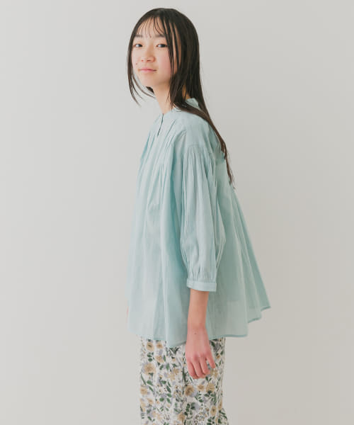 『WEB/一部店舗限定』『親子リンク』コットンボイルギャザーブラウス(KIDS)