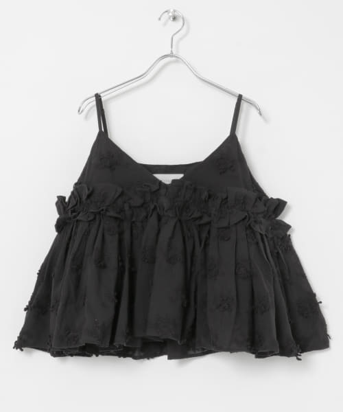 crinkle crinkle crinkle　3D embroidery camisole