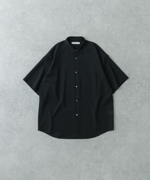 ウォッシャブルウールサイロフィルショートスリーブシャツ