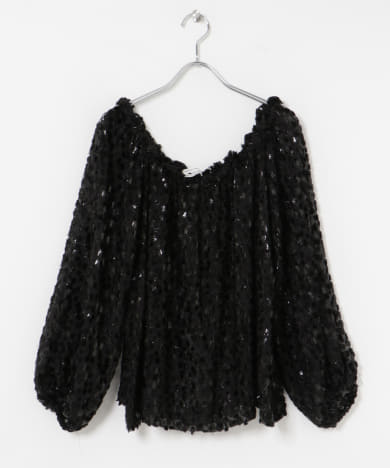 COUTURE D’ADAME　Silk Spots Offshoulder BL