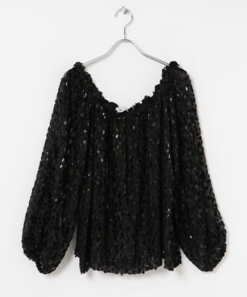 COUTURE D’ADAME　Silk Spots Offshoulder BL