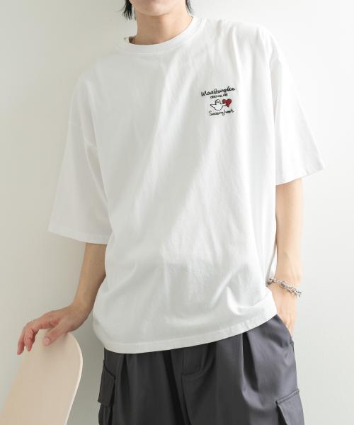 『WEB限定』Mark Gonzales　胸刺繍ショートスリーブTシャツ