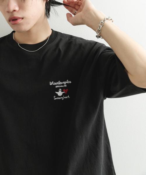 『WEB限定』Mark Gonzales　胸刺繍ショートスリーブTシャツ