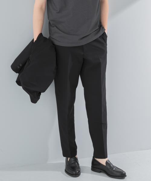 『イージーケア』LIFE STYLE TAILOR　シアサッカーコンフォータブルパンツ