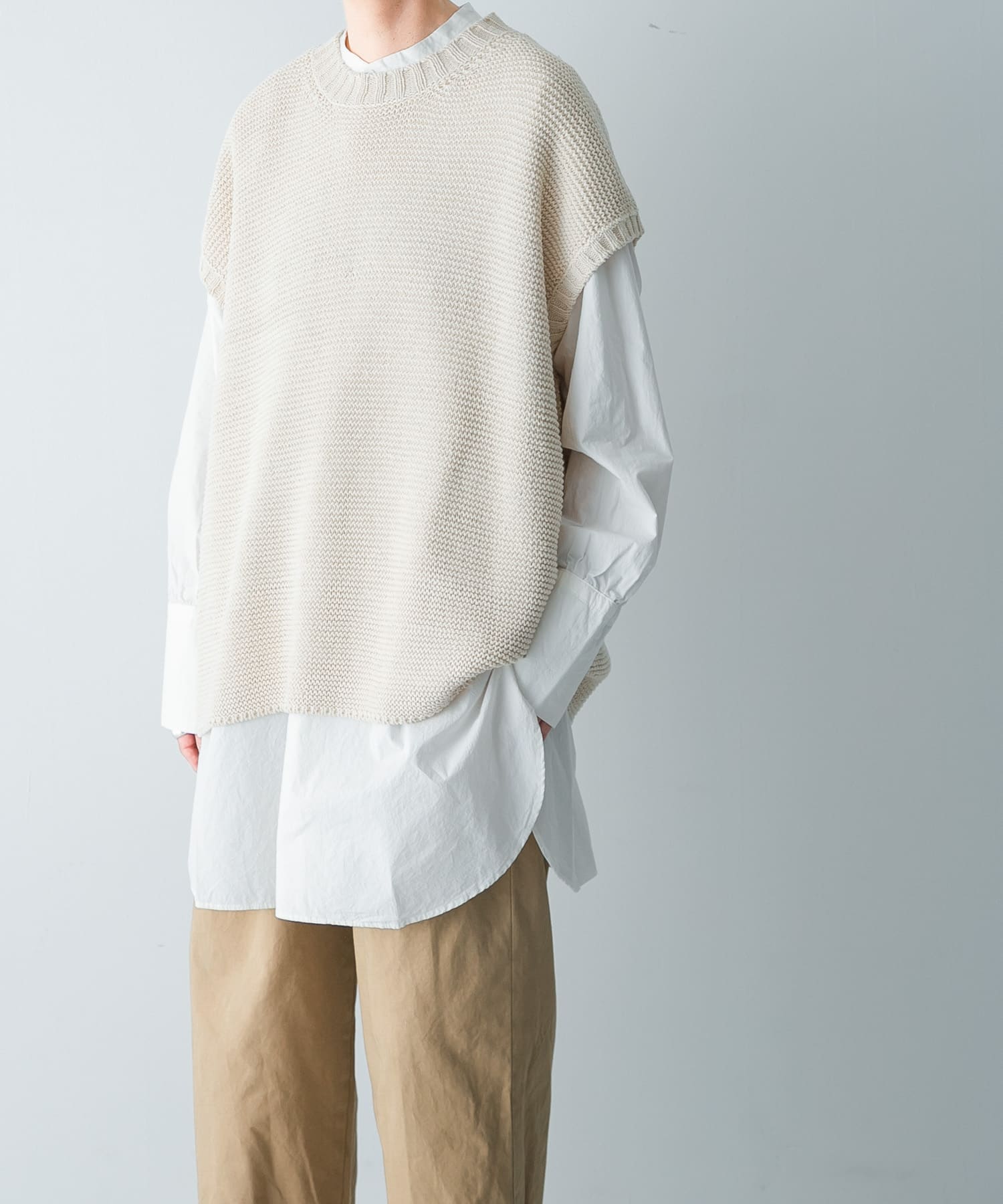 【美品】 ワイドコットンニットベスト[GAA4-22S001]｜URBAN RESEARCH公式 トップス