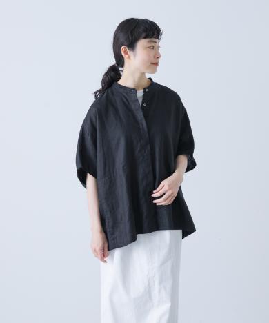 リネンスクエアケープシャツ